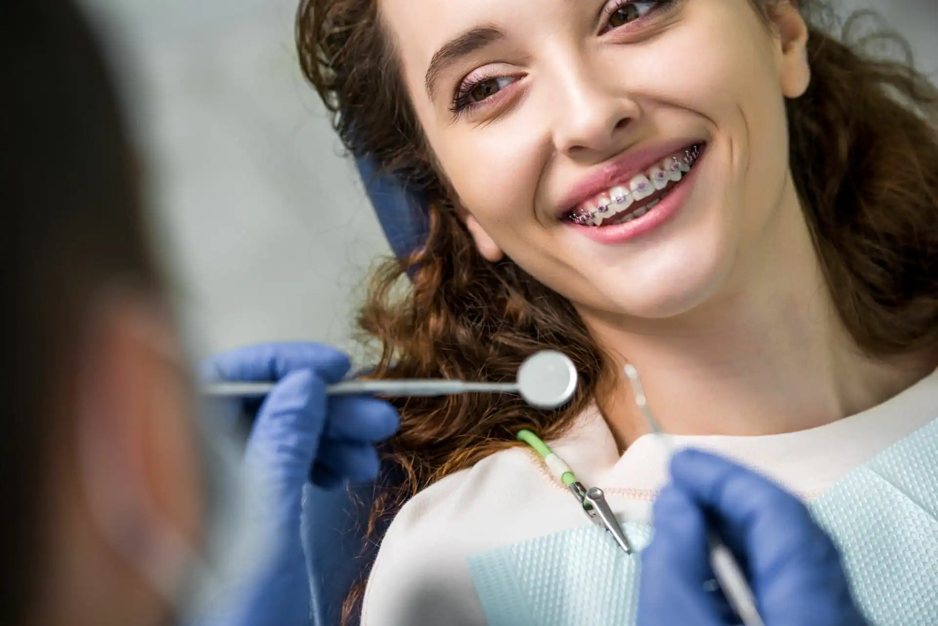 Image of person getting fast braces fitted