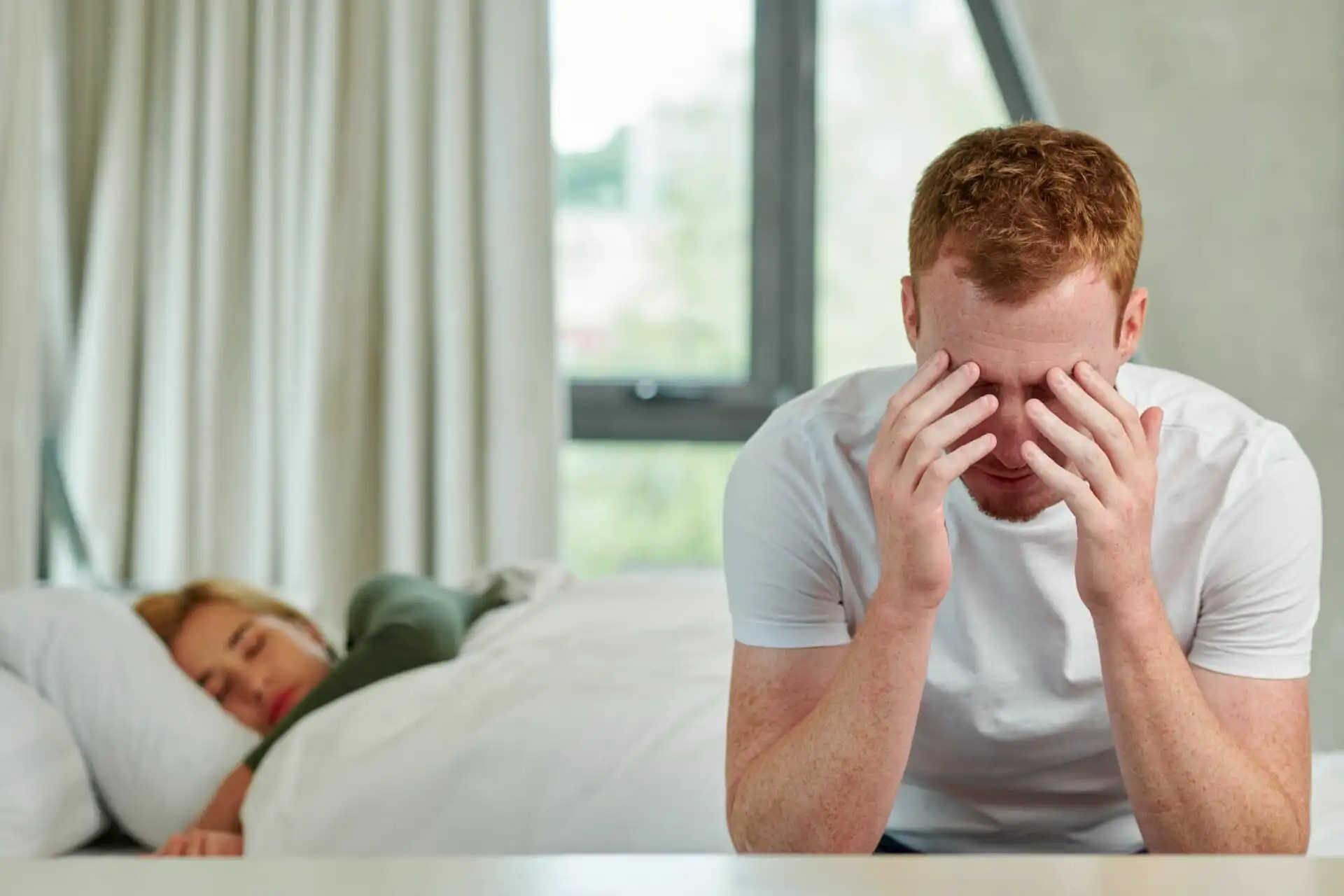 Image of man suffering from Sleep Apnea